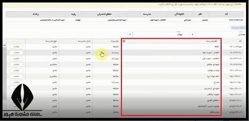 نحوه نقل و انتقال دانش آموزان در سامانه سیدا